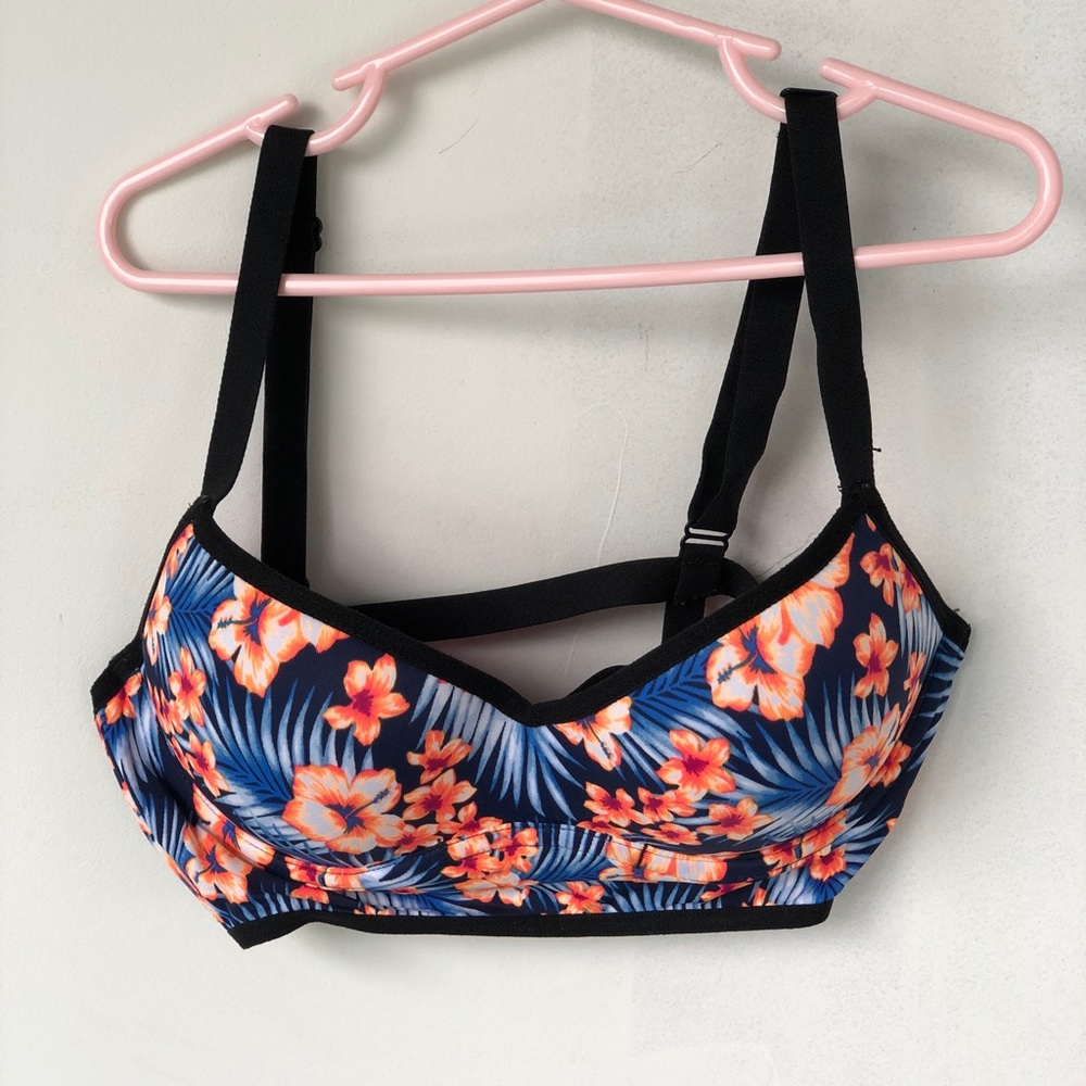 VS Pink Floral Bralette